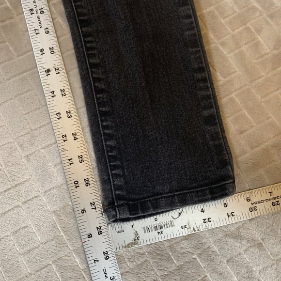 Sonoma Womens 8 Denim Jeans Faded Black Classic Skinny Low Rise Stretch - Picture 6 of 8